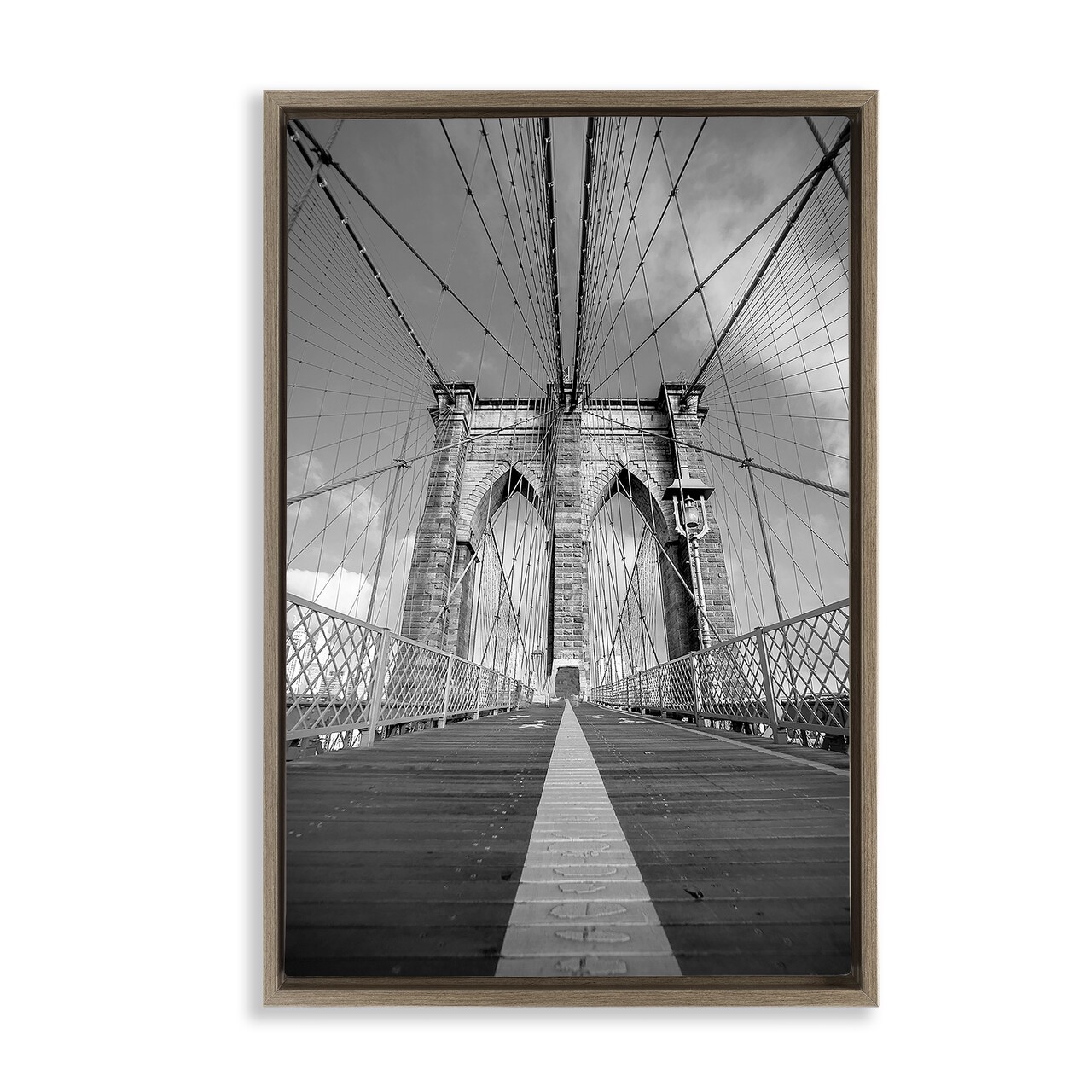 Stupell Industries Intertwining Industrial Bridge Floating Frame, design by Sophie 6